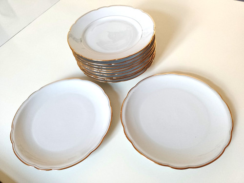 Goldrand speiseteller 2 - goldrand,
