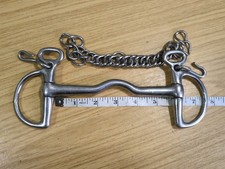 5,75" Port Mouth Kimblewick Bit & Panzerkette *kostenloser Versand*