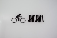 Fahrrad Strichliste Aufkleber Sticker