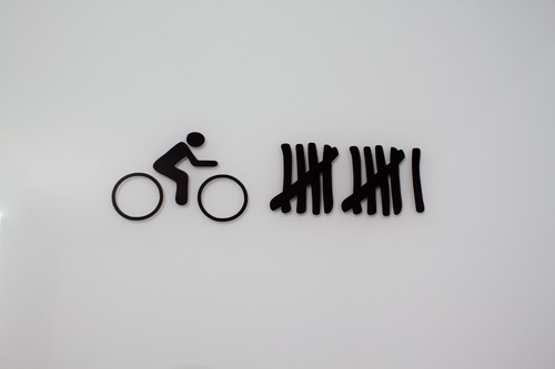 Fahrrad strichliste aufkleber - fahrrad,