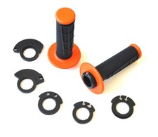 Griffgummi ClampON Lock-On sch-or. passt für Husqvarna KTM Honda Suzuki Yamaha
