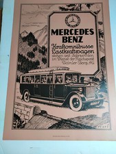 Plakat Mercedes Kraftomnibusse um 1920, Reprint aus den 1970/80ern DIN A1 TOP!