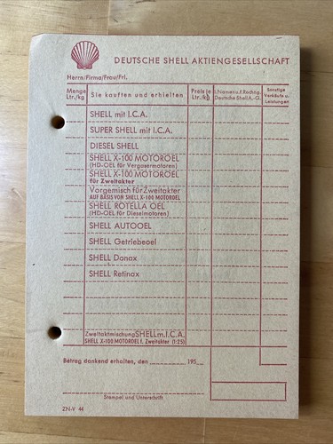 Quittungsblock shell - quittungsblock,