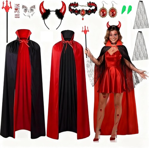 Teufel vampir kostüm - teufel, damen