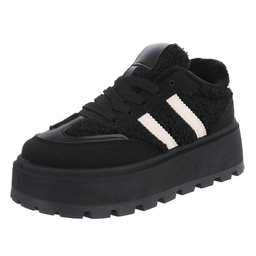 Damen low top sneaker mit - sneaker,