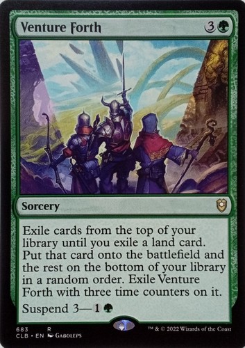683 venture forth - venture, rare