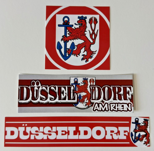 Düsseldorf aufkleber mix - düsseldorf, aufkleber-mix