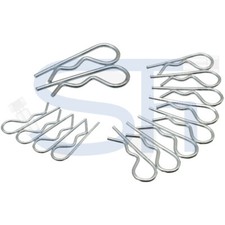 Federstecker Federsplint Stahl verzinkt Sicherungssplint  Klammer Bolzen einfach