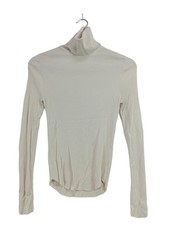 ZARA Rollkragenpullover Damen Pullover Gr. DE 38 wollweiß Casual-Look