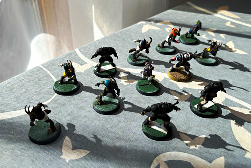 Blood bowl bemalte - blood,