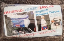 Fahrrad-Lenker-Tasche blau/grau NEU OVP