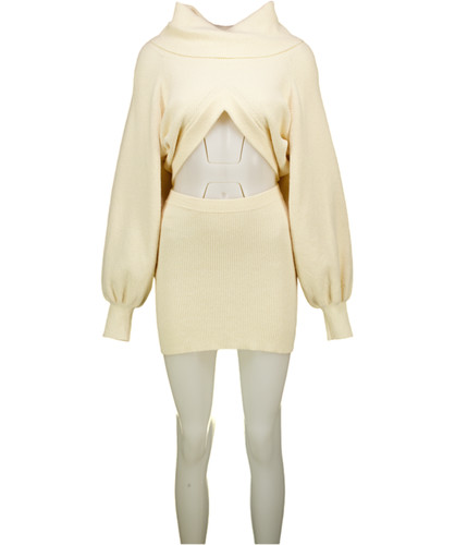 Ronny kobo minikleid creme - ronny,