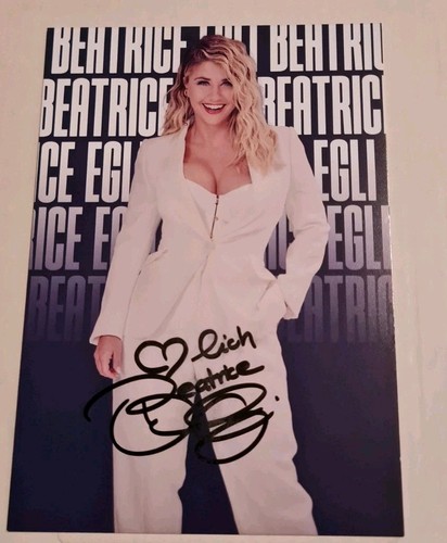 Beatrice egli autogramm karte - egli,