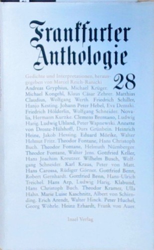 Frankfurter anthologie - frankfurter,