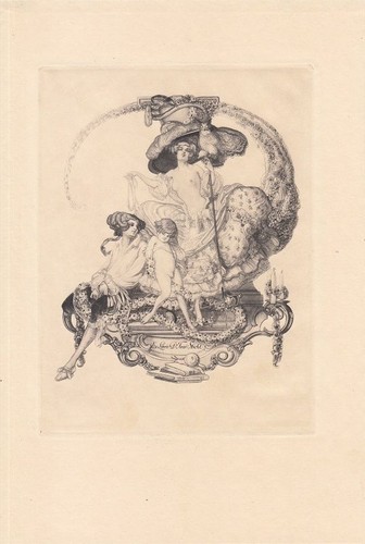 Exlibris bookplate - exlibris,