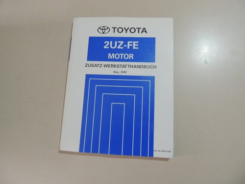 Zusatz werkstatthandbuch motor - werkstatthandbuch,