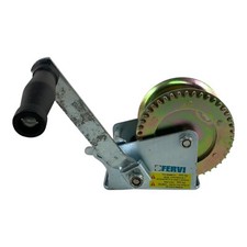 Fervi 0070 Handseilwinde, Seilwinde, 545 kg, gold-silber Ratsche