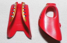 06026, 2x Mantel, Reitermantel, lange Jacke, rot, bedruckt