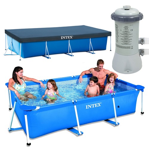 Intex family swimming pool - family,