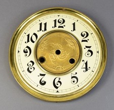 Altes Jugendstil Uhren Zifferblatt f Uhrwerk Freischwinger Wanduhr clock dial