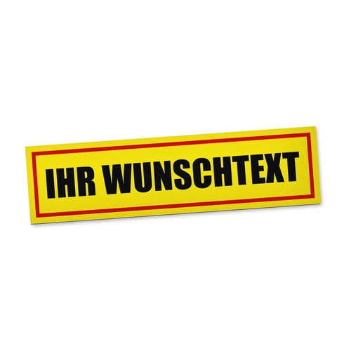 Wunschtext magnetschild auto - wunschtext,