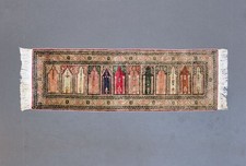 Kayseri Orientteppich Türkei Gebetsteppich Brücke 1970er Jahre ca 180 x 60 cm