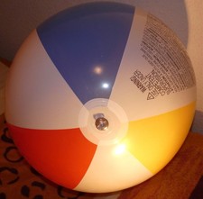 INTEX Wasserball GEDEHNT dicht aufblasbar inflatable Beach Ball ~50cm aufgeblase