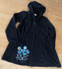 ❤️WIE NEU! DEERBERG Mantel Sweat Taschen Kapuze 100% Baumwolle M L 38 40 42 +