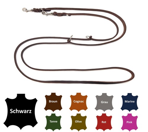 Hundeleine fettleder kleine - hundeleine,