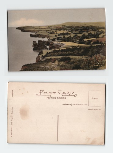 Vintage postkarte ladram bay - postkarte,