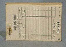 KONSUM Kassenblock DDR klein