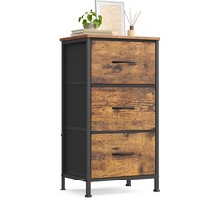 SONGMICS Kommode, Schrank, Aufbewahrungsschrank, Stahl, MDF