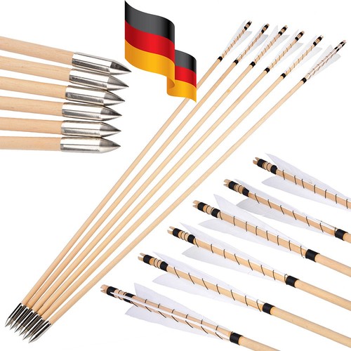 12x holzpfeile traditionell - 12x,
