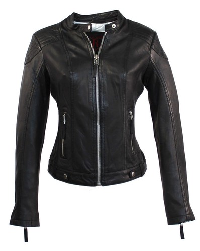 Damen lederjacke clutch - damen,