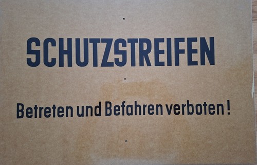 Original grenzschild ddr - original,