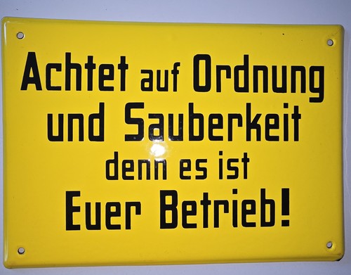 Altes emailleschild 50ziger - emailleschild,,