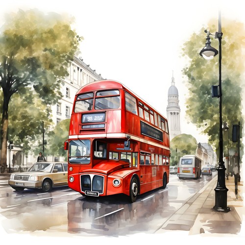 Deko bild london bus - bild,