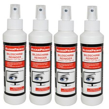 4 Stück Bildschirmreiniger 250 ml | Flatscreen LCD LED Display Reiniger