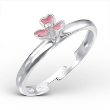 Kinder ring blume 925 silber - kinder,