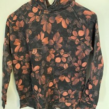 Hoodie Carhartt Schwarz Rot Laub  Gr. S  Top