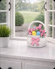 weißes Osterkörbchen Korb