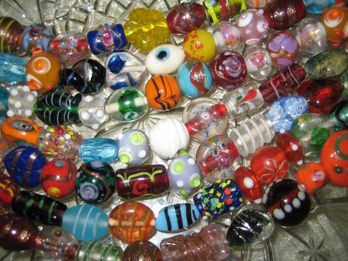 Glasperlen mix schöne bunte - glasperlen,