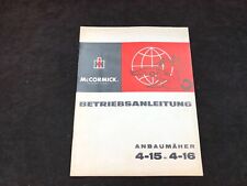 Ersatzteilliste International IHC Anbaumäher 4-15 4-16 323 423 523 624 5/1966