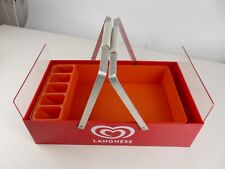 Langnese Kino Eiskonfekt Eisverkauf Tablett Korb Tray Display Vintage Pro-3648