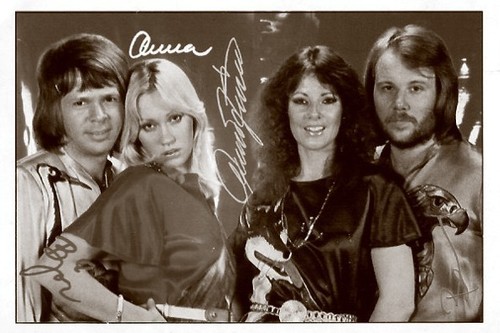 Abba autogramme pop - abba, ++pop