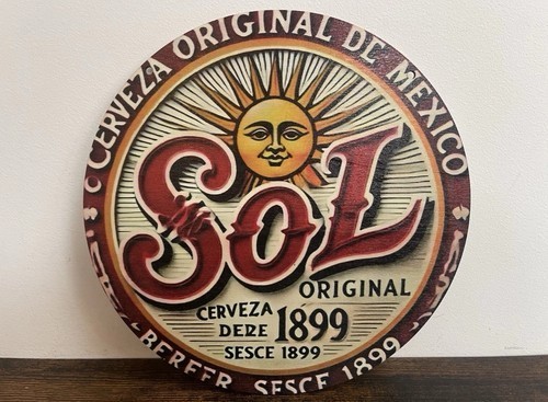 Sol beer holzschild 20cm bier - holzschild,
