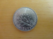 Münze Frankreich 1 Franc - Ku/Ni 1960