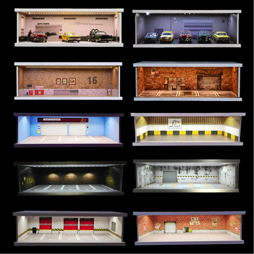 Diorama diecast garage - diorama, 1:43