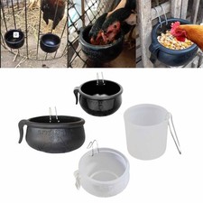 Wildgeflügelfutterhaus Vogelfutterhaus Gummi Hängeschüssel Vogelnapf Hühnerfutterhaus Geflügel