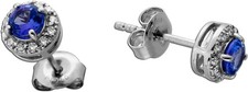 Tansanit ohrstecker platin 950 - tansanit,
